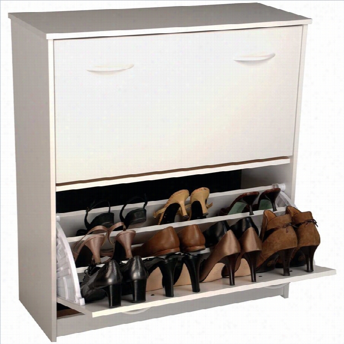 Venture Horizon Ddouble Shoe Chest In Multiple Finishes-white