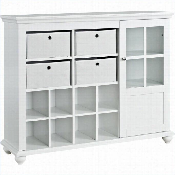Altra Furniture Reese Park Storage  Cabinet In White