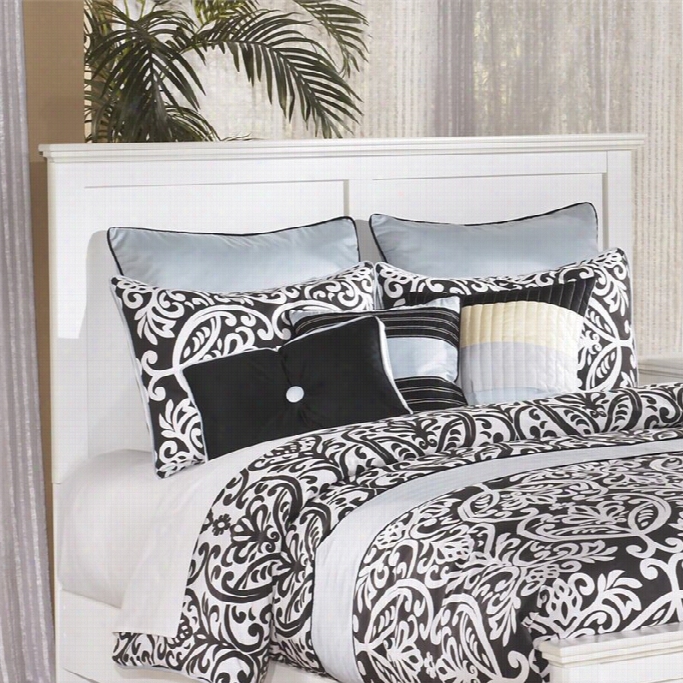 Ashley Bostwick Shoals Wood Full Queen Panel Headboard In White