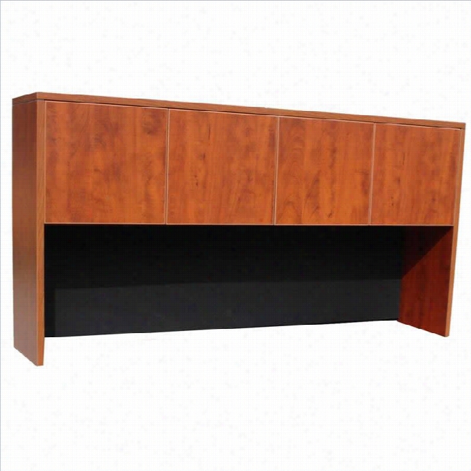 Bos S Office  Products Hutch With Doors-mahogany