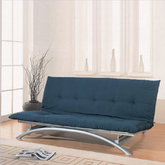 Coaster  Metal Futon Frame In Silver