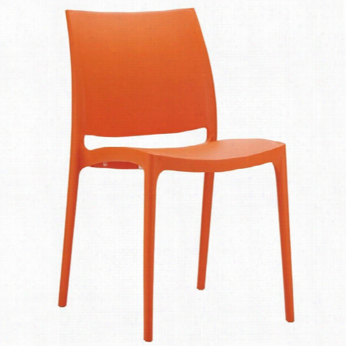 Compamia Mayya Dining Chair In Orange