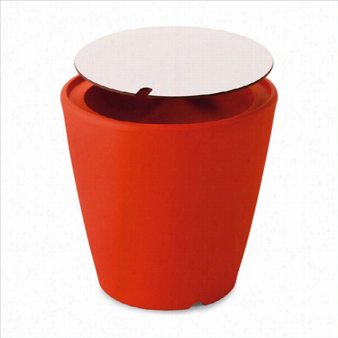 Domitalia Omnia Multipupros E Table In Red With Lzminate Top