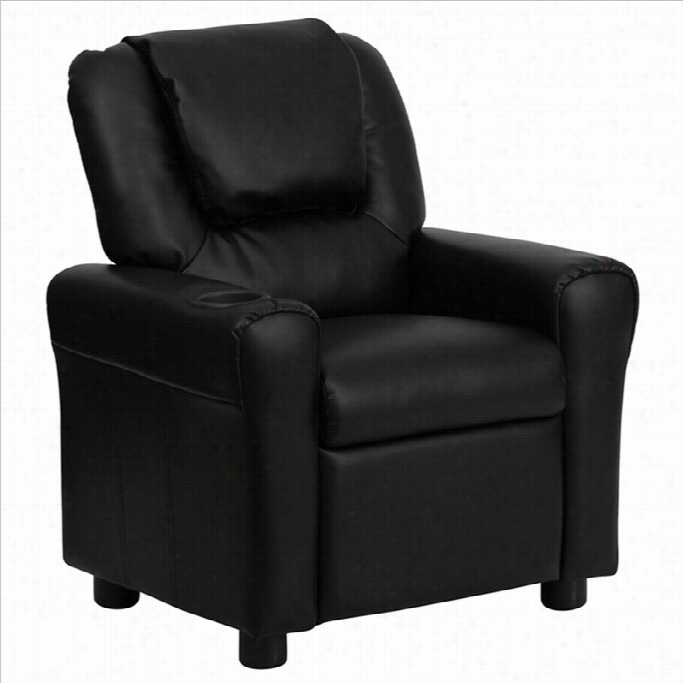 Flah Furniture Kidss Recliner In Black