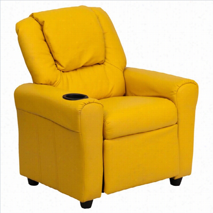 Flash Furniture Kids Recliner In Yellow