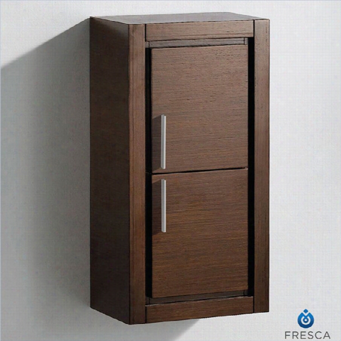 Fresca Trieste Bathroom Linen Side Cabinet With Doorsib Wenge Brown