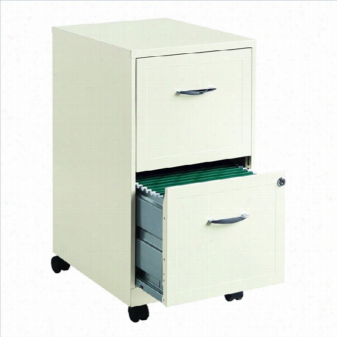 Hirsh Inustries 2 Drawer Steel File Cabinet In White