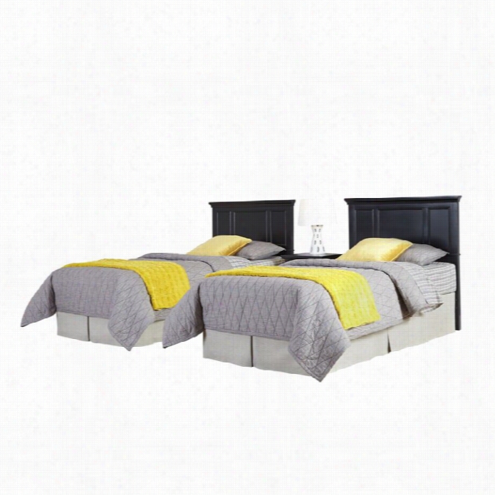 Hom Styles Bedford Wto Twin He Adboards 3 Piece Bedroom Set In Wicked