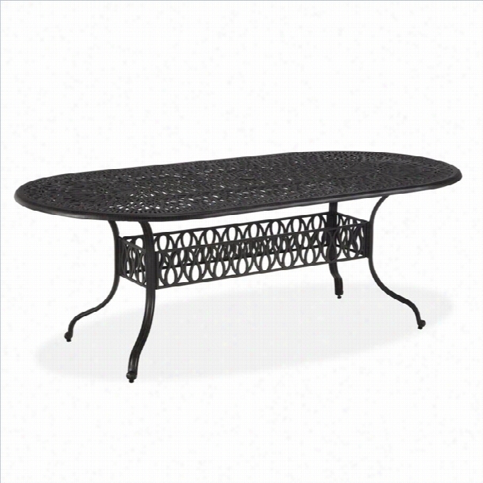 Home Styl Es Floral Blossom Oval Dining Table In Ch Arcoal