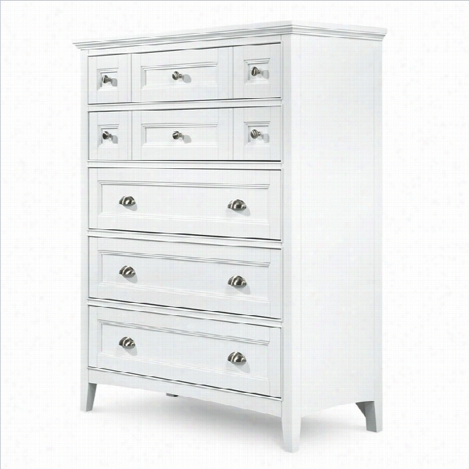 Magnussen Kentwood 5 Drawer Chet In Painted White Finish