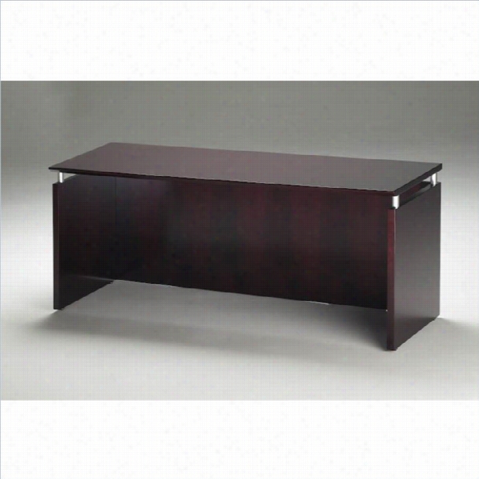 Mayline Napoli 72 Wood Credenza In Mahogany