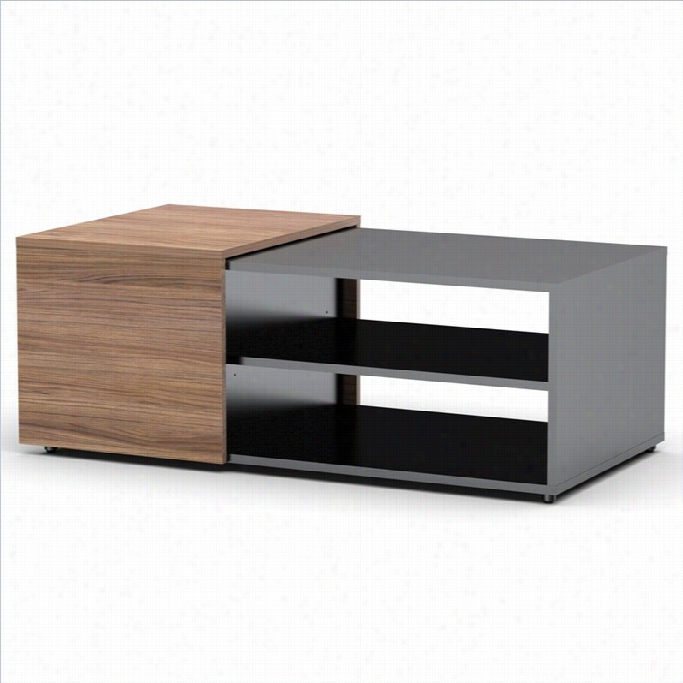 Nexera Next Coffee Table In Black And Walnut