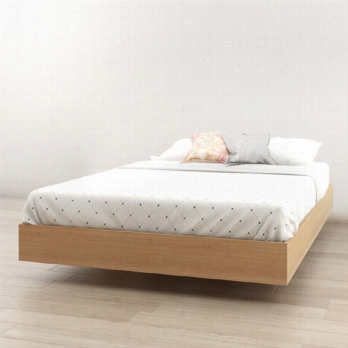 Nexera Nordik Full Platform Bed In Maple