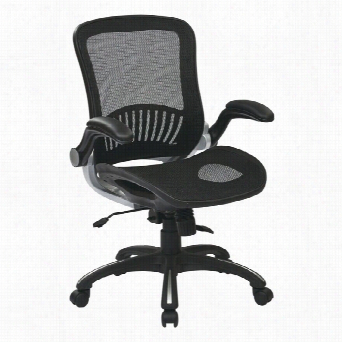 Officee Star Labor Upon Smart Black Office Chair With Silver Finish