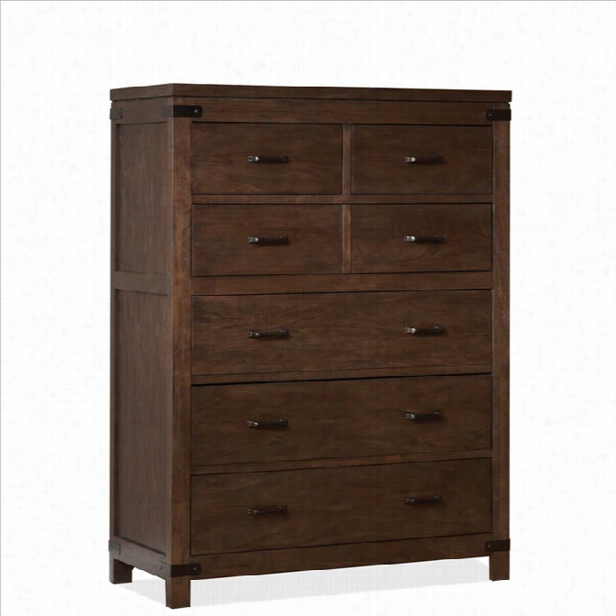 Riversids Furniture Promenade 6 Drawer Chest In Warm Cocoa