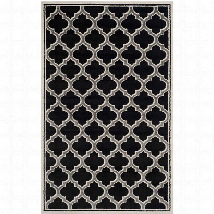 Safavieh Amherst Anthraacite Indoor Outdoor Rug - 6' X 9'