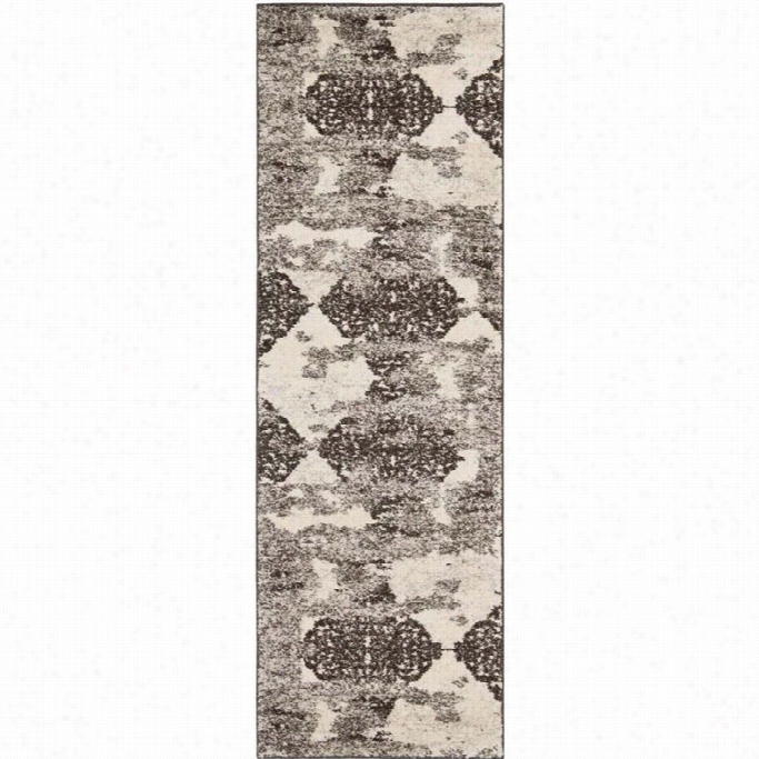 Safavieh Retro Beige Contemporary Rug - Runner 2'3 X 11'