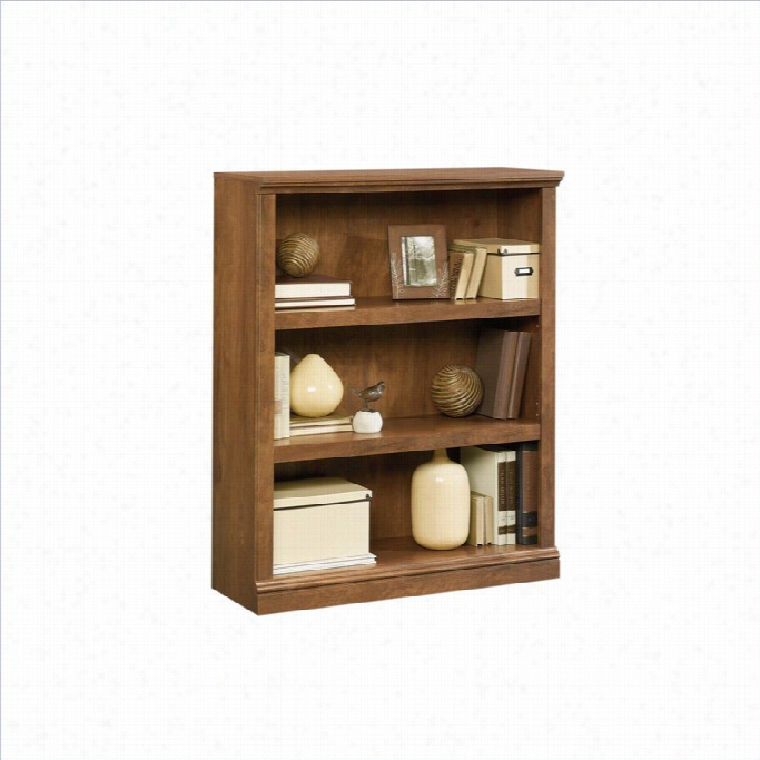 Sauder Select 3 Shoal Bookcase In Oiled Oak