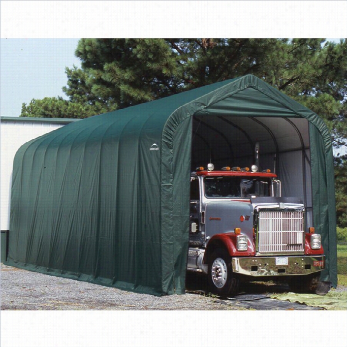 Shelterlogic14x44x16' Peak Style Shelter In Green