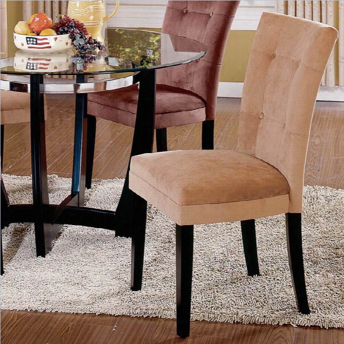 Steve Silver Company Maatinee Camel Fabric Parson Dining Chair