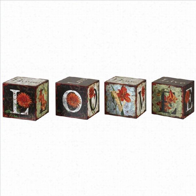 Uttermost Love Letters Decorative Boxes (set Of 4)
