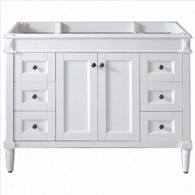 Virtu Usa Tiffany 48 Bathroom Vanity Cabinet In White