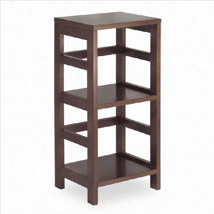 Win Some  2section Shelving Unit In Espersso Beechwood