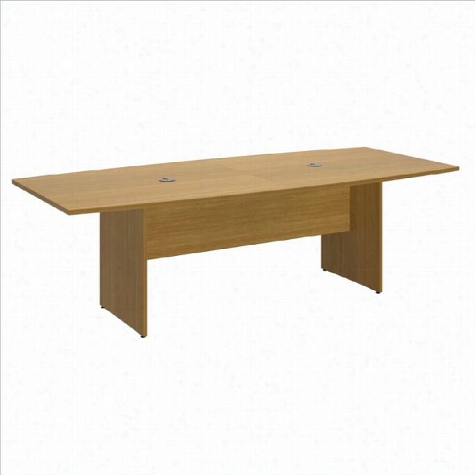 Bush Bbf 96l X 42w Conversation Table Kit -- Wood Base In Modern Cherry