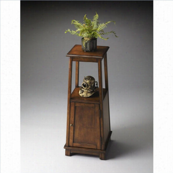 Butler Sppeciallty Masterpiece Pedestal Cabinet In Antique Cherry