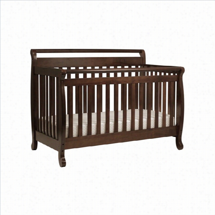 Davinci Emily 4-in-1 Convertible Crib In Epresso With Crib Mtatress