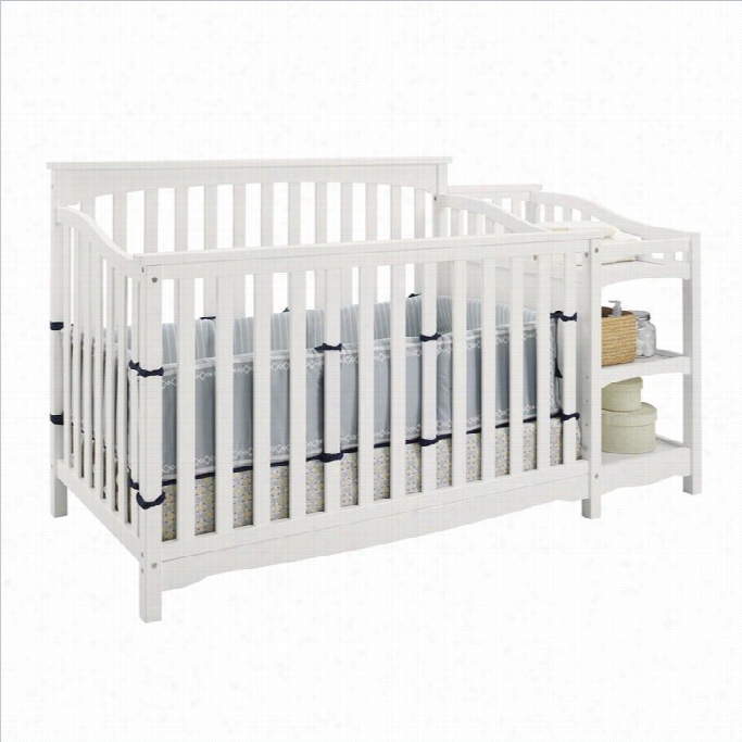 Dorel Asia Baby Relax Bailey Crib Aand Changer Combo In White