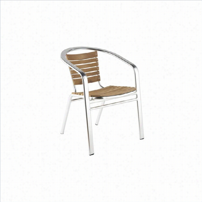 Eurostyle Silva Stacking Teak Outdoor Armchair