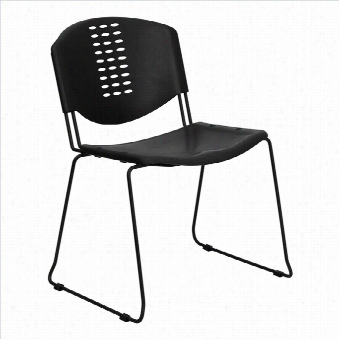 Flash Furnit Ure Hercules Series Stack Stacking Chair In Black