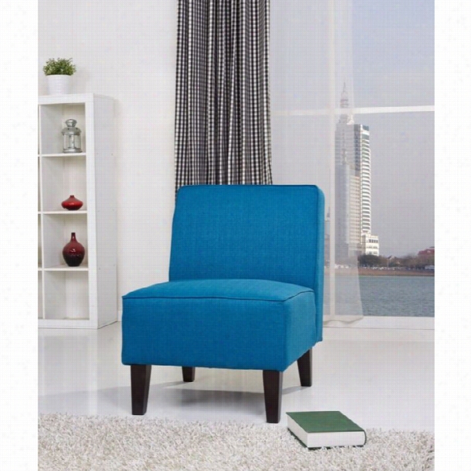 Gold Sparrow Plano Fabric Acent Chair In Blue