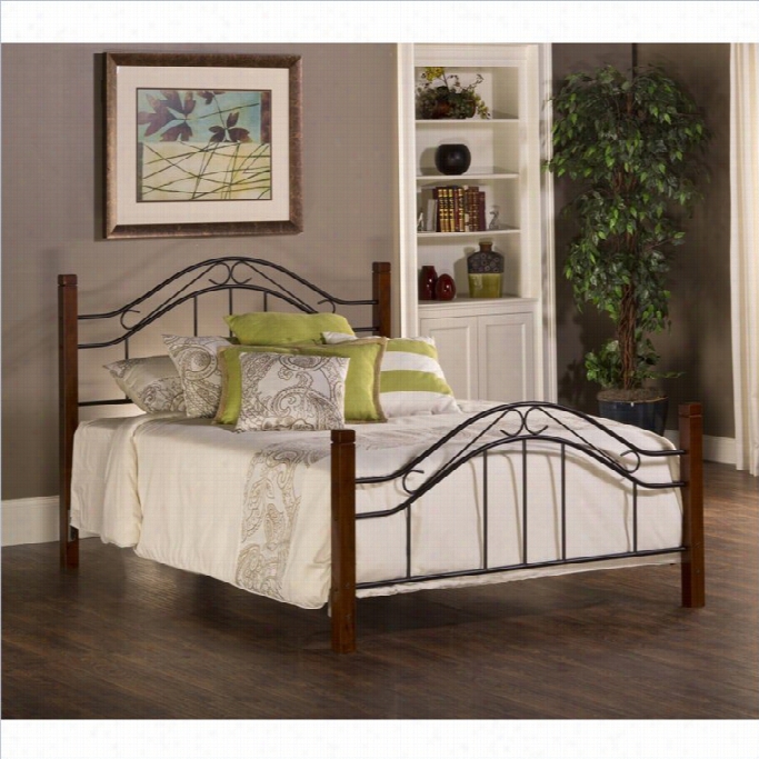 Hillsdale Matson Bed In Cherry And Black Fiish-twin