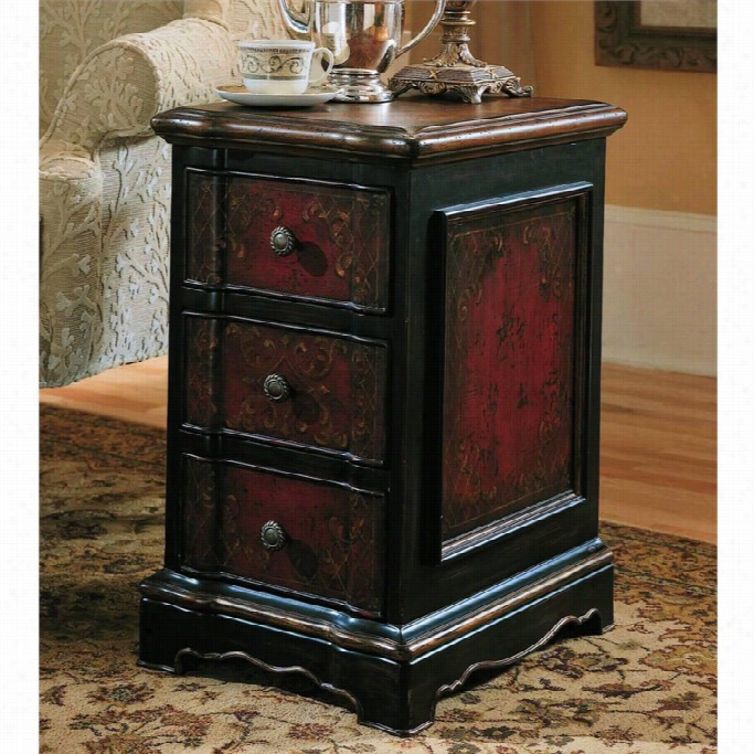 Hooker Furniture Seven Seas Handpainted Three Drawer Accent Table