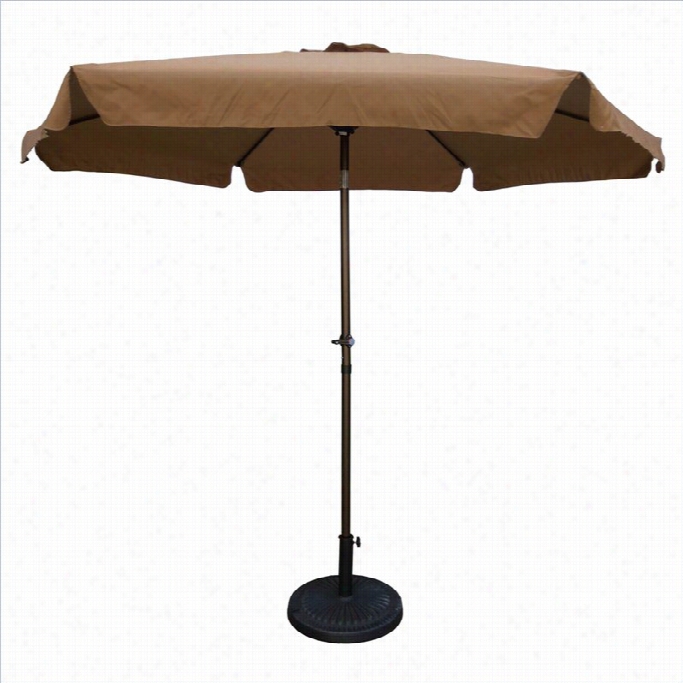 International Caravan St. Kitts Patio Umbrella In Chocolate