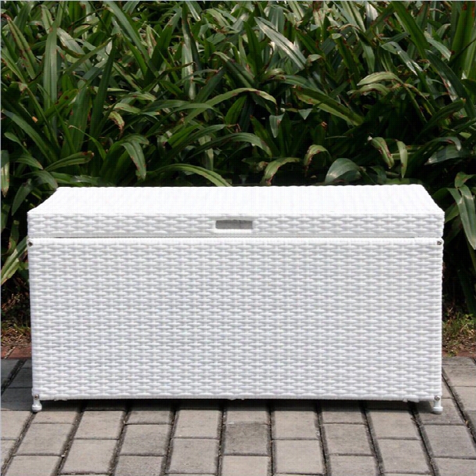 Jec0 Wixker Patio Storage D Eck Box In White