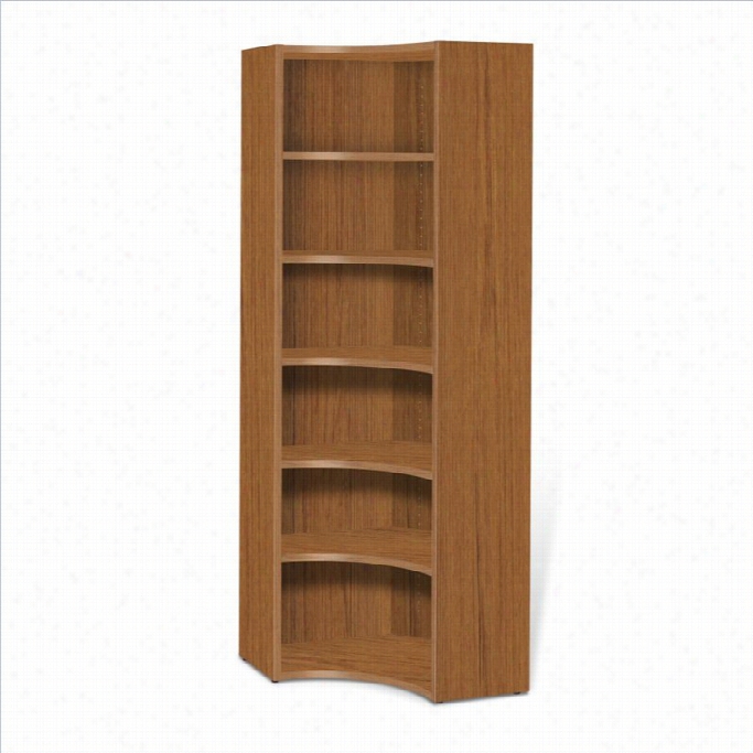 Jesper Office 2000 Collection Inside Corner Bookcase In Teak