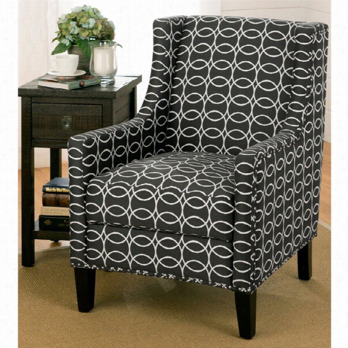 Jofran Josie Accent Chair In Dar Jcharcoal