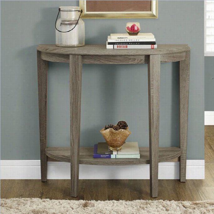 Monarch 36 Console Accent Table In Dark Taupe