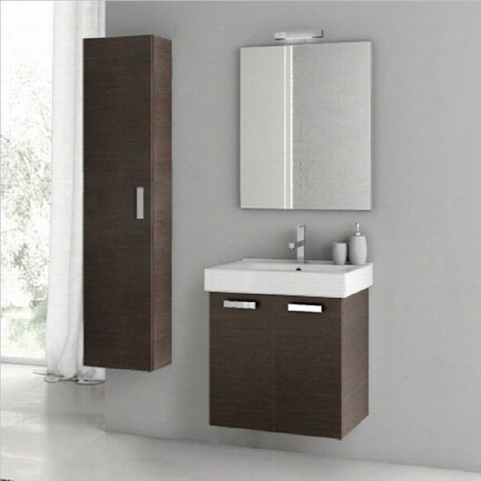 Nameek's Acf 22 Cubical 6 Peece Wall Muonted Bathroom Vaity Set In Wenge