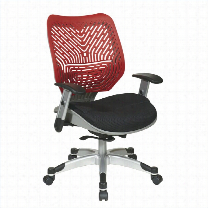Office Asterisk 86 Revv Series Spaceflex Back Office Chair In Red
