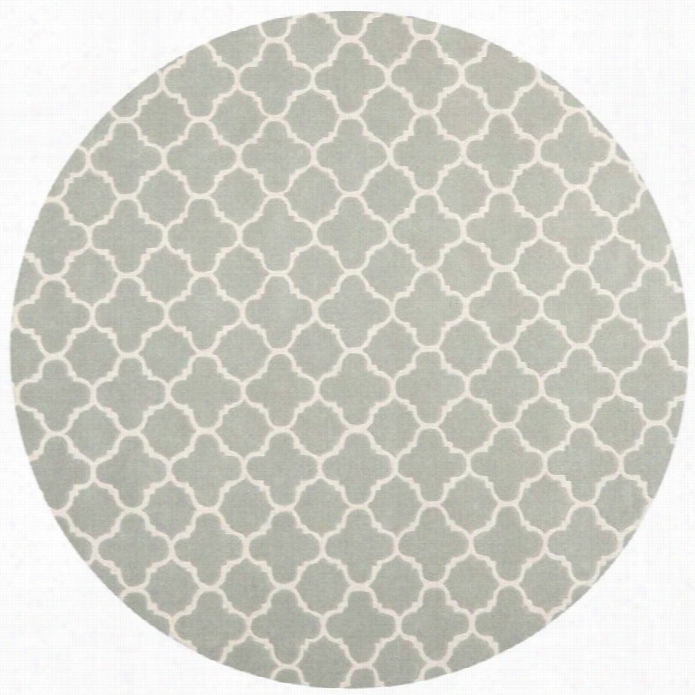 Safavieh Cahtham Grey Contemporary Rug - Round 9'