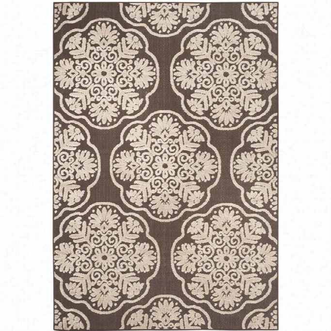 Safavieh Cotage Brown Transitional Rug - 6'7 X 9'6