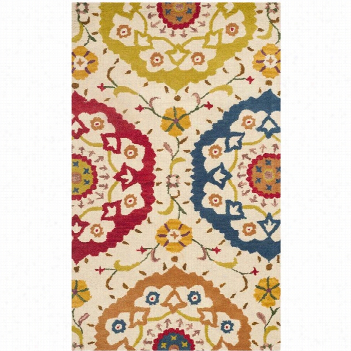 Safavieh Wyndham Rectangle Rug In Ivory / Multi