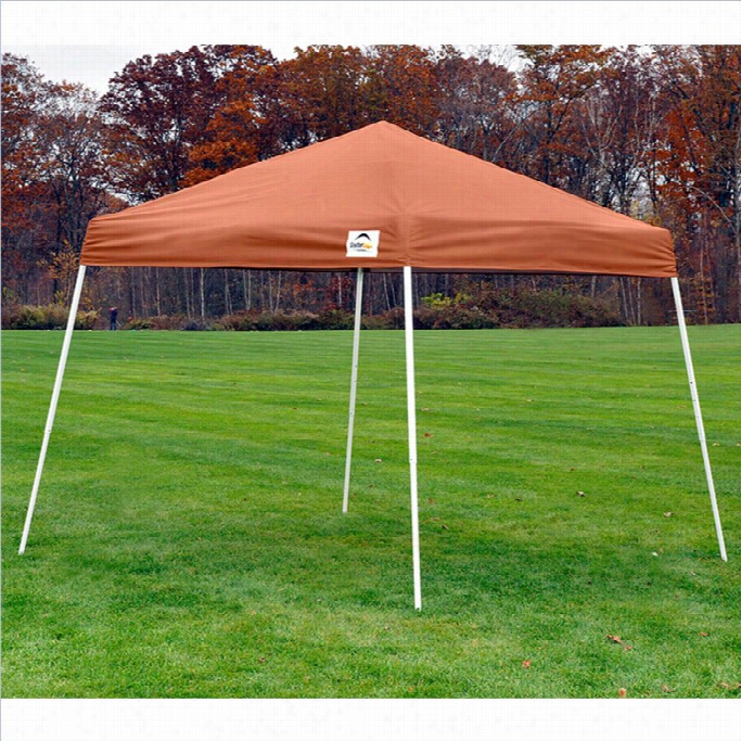 Shelterlogic 8'x8' Sport Pop-up Canopy Lsant Leg With Cover In Terracotta