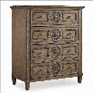 Hooker Furniture Solana 4-Drawer Tall Accent Chest in Weathered Oak