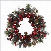 Nearly Natural 22 Apple Berry Wreath