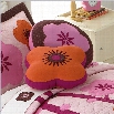 PEM America Flowers For Hanna Shaped Pillow in Pink and orange